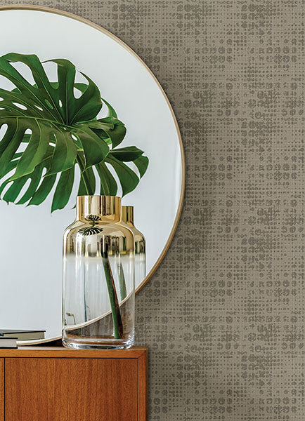 media image for Celeste Gold Geometric Wallpaper from the Lustre Collection by Brewster Home Fashions 279