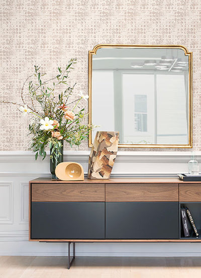 product image for Celeste Rose Gold Geometric Wallpaper from the Lustre Collection by Brewster Home Fashions 63