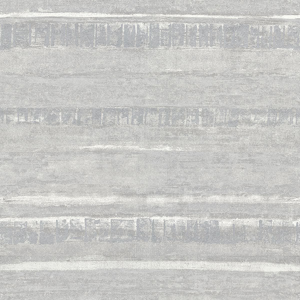 media image for Rakasa Silver Distressed Stripe Wallpaper from the Lustre Collection by Brewster Home Fashions 236