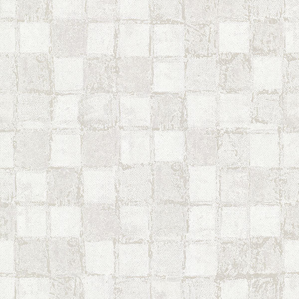 media image for Varak Platinum Checkerboard Wallpaper from the Lustre Collection by Brewster Home Fashions 220