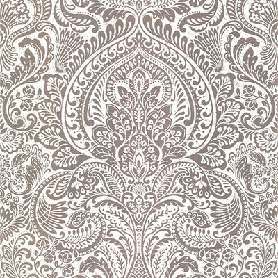 product image for Artemis Rose Gold Floral Damask Wallpaper from the Lustre Collection by Brewster Home Fashions 38