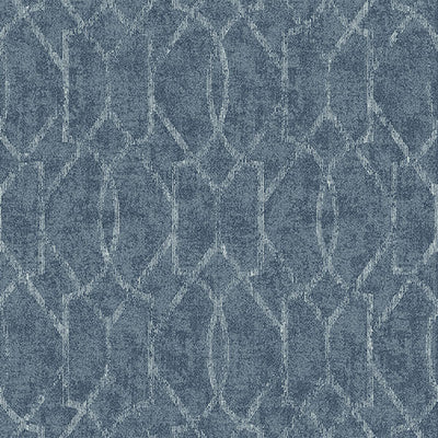 product image of Ziva Blue Trellis Wallpaper from the Lustre Collection by Brewster Home Fashions 570