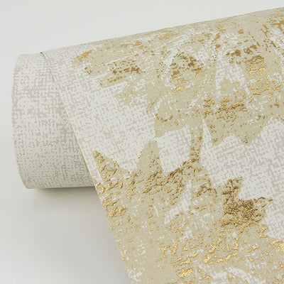 product image for Kala Gold Floral Wallpaper from the Lustre Collection by Brewster Home Fashions 60