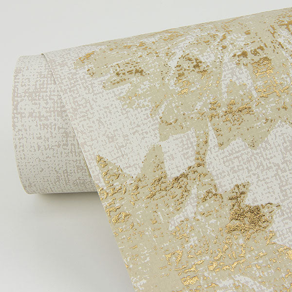 media image for Kala Gold Floral Wallpaper from the Lustre Collection by Brewster Home Fashions 26