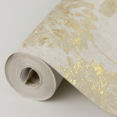 product image for Kala Gold Floral Wallpaper from the Lustre Collection by Brewster Home Fashions 43