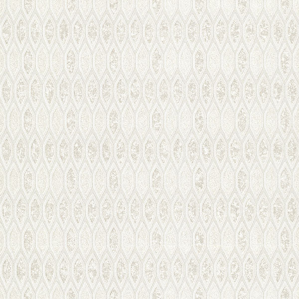 media image for Damour Cream Hexagon Ogee Wallpaper from the Lustre Collection by Brewster Home Fashions 226