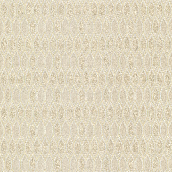 media image for Damour Gold Hexagon Ogee Wallpaper from the Lustre Collection by Brewster Home Fashions 228