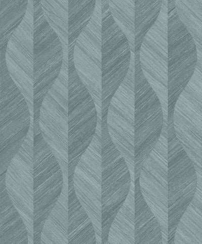 product image of Oresome Teal Ogee Wallpaper from the Radiance Collection by Brewster Home Fashions 515