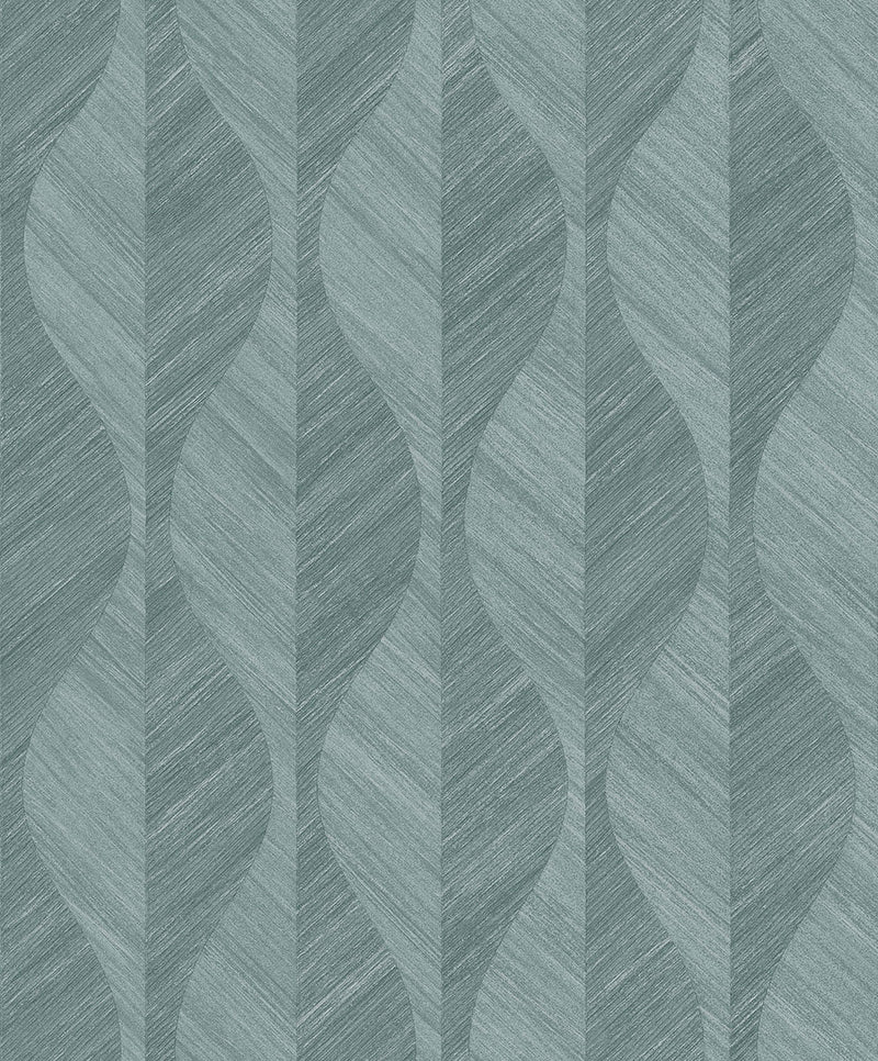 media image for Oresome Teal Ogee Wallpaper from the Radiance Collection by Brewster Home Fashions 290