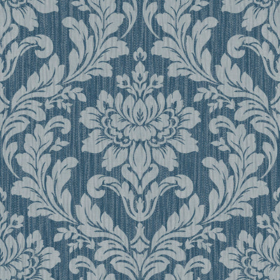 product image of Galois Blue Damask Wallpaper from the Radiance Collection by Brewster Home Fashions 539