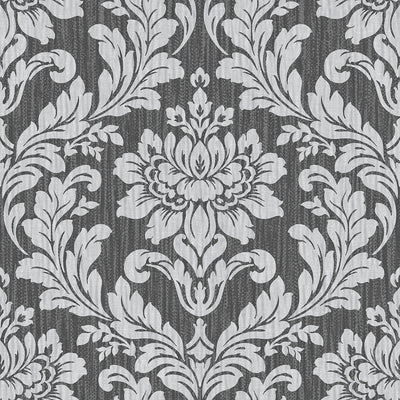 product image of Galois Silver Damask Wallpaper from the Radiance Collection by Brewster Home Fashions 543