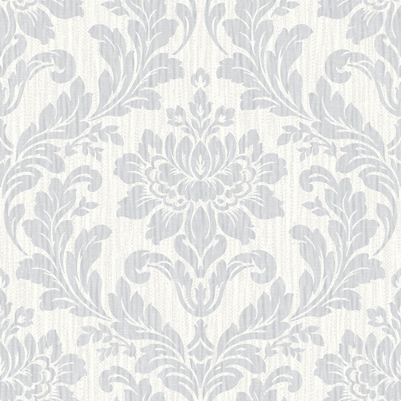 media image for Galois Light Grey Damask Wallpaper from the Radiance Collection by Brewster Home Fashions 296