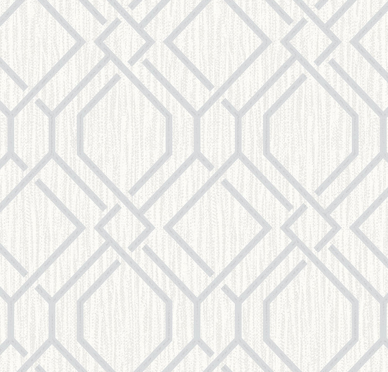 media image for Frege Silver Trellis Wallpaper from the Radiance Collection by Brewster Home Fashions 293