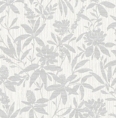 product image for Riemann Silver Floral Wallpaper from the Radiance Collection by Brewster Home Fashions 69