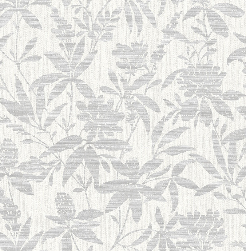 media image for Riemann Silver Floral Wallpaper from the Radiance Collection by Brewster Home Fashions 223