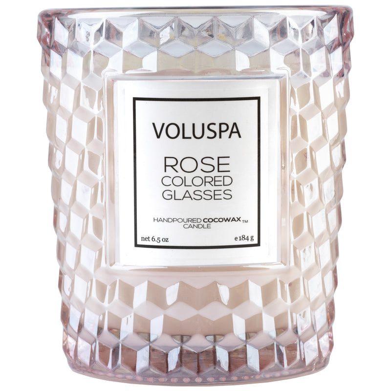 media image for Classic Textured Glass Candle in Rose Colored Glasses design by Voluspa 214