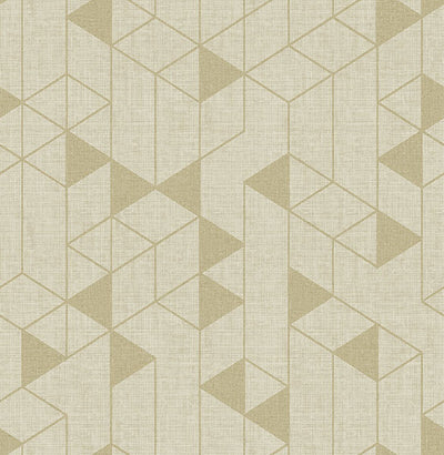 product image for Fairbank Gold Linen Geometric Wallpaper by Scott Living 87