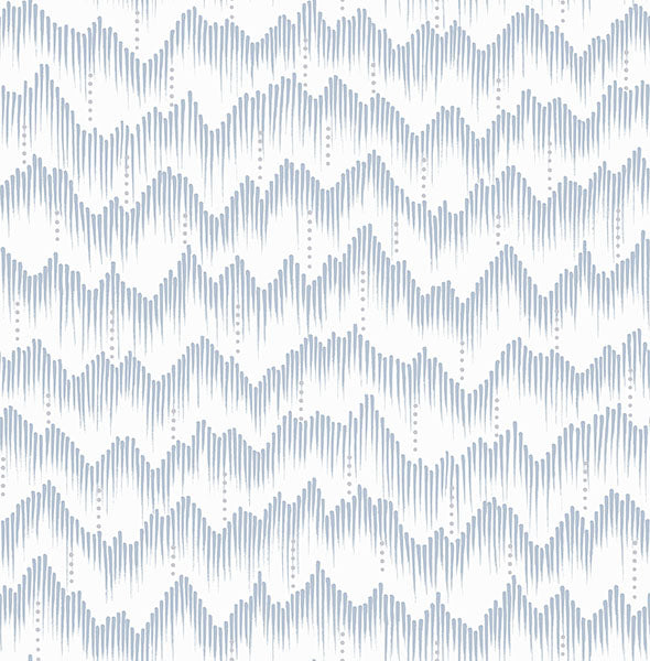 media image for Holmby Light Blue Brushstroke Zigzag Wallpaper by Scott Living 268