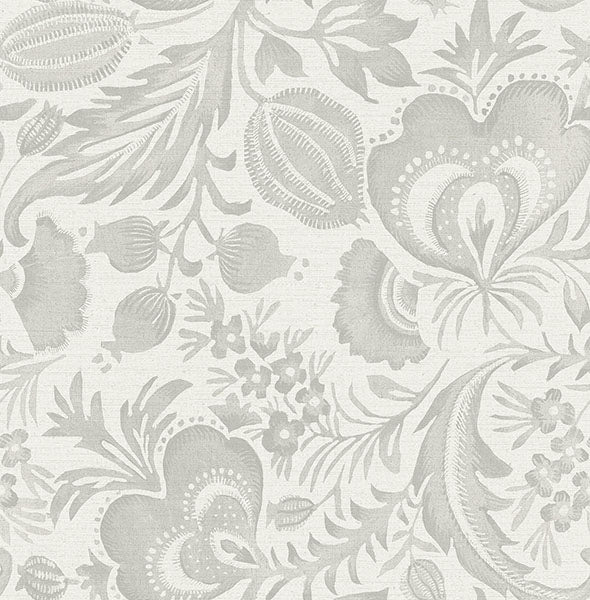 media image for Culver Grey Jacobean Wallpaper by Scott Living 256