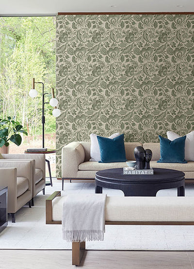 product image for Culver Moss Jacobean Wallpaper by Scott Living 61