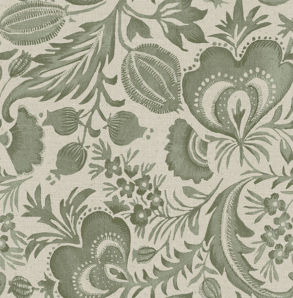 Shop Culver Moss Jacobean Wallpaper by Scott Living | Burke Decor