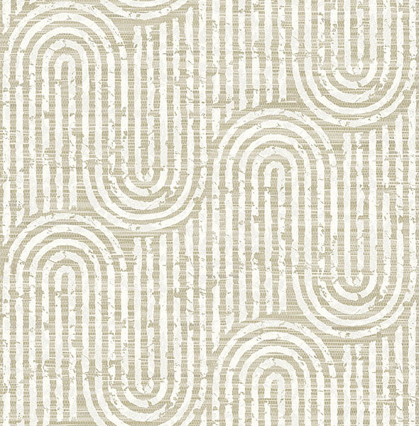 media image for Trippet Light Brown Zen Waves Wallpaper by Scott Living 228