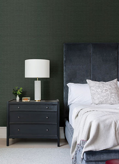 product image for Colcord Dark Green Sisal Grasscloth Wallpaper by Scott Living 98