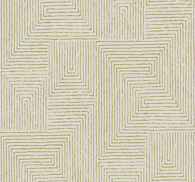 product image for Mortenson Gold Geometric Wallpaper by Scott Living 27