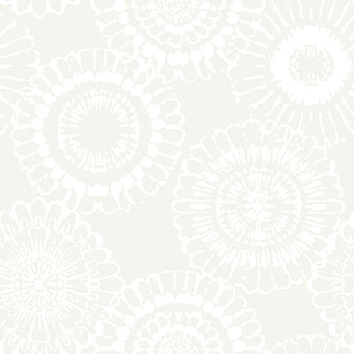 product image of sample sonnet platinum floral wallpaper from the fable collection by brewster 1 527