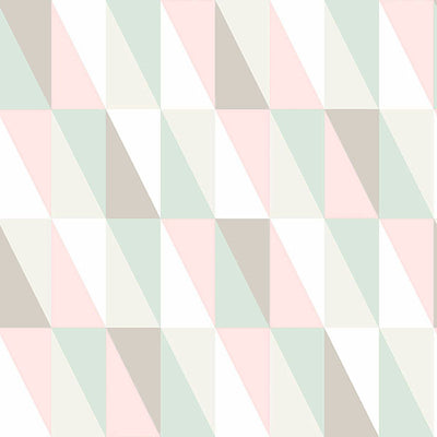 product image of Inez Pastel Geometric Wallpaper from the Fable Collection by Brewster 54