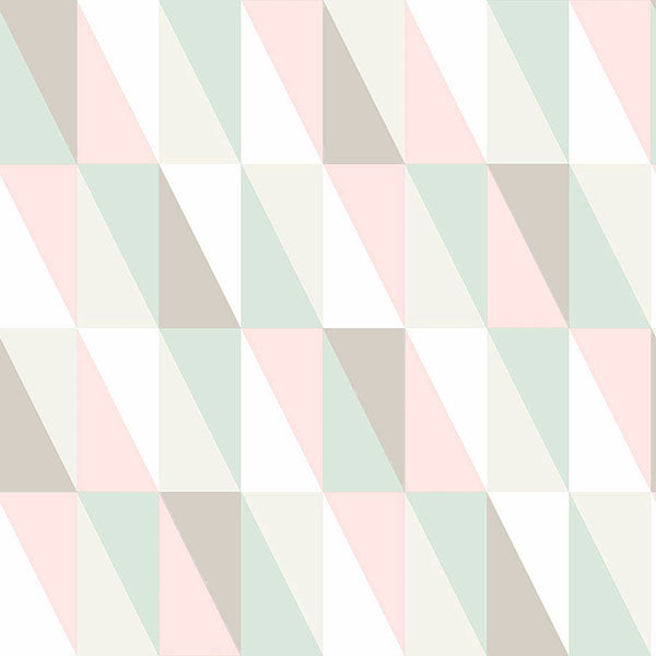 media image for Inez Pastel Geometric Wallpaper from the Fable Collection by Brewster 258