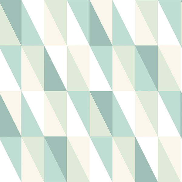 media image for Inez Teal Geometric Wallpaper from the Fable Collection by Brewster 23