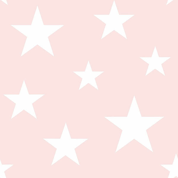 Shop Amira Pink Stars Wallpaper from the Fable Collection | Burke Decor