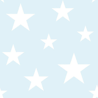 product image of Amira Sky Blue Stars Wallpaper from the Fable Collection by Brewster 540