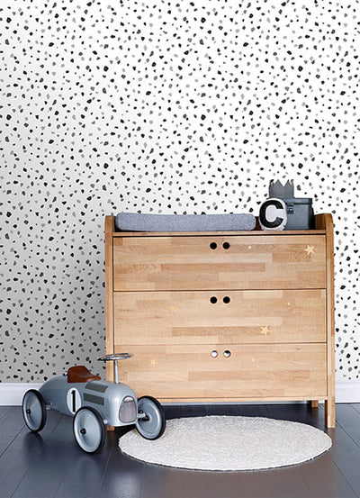 product image for Ona Charcoal Terrazzo Wallpaper from the Fable Collection by Brewster 40
