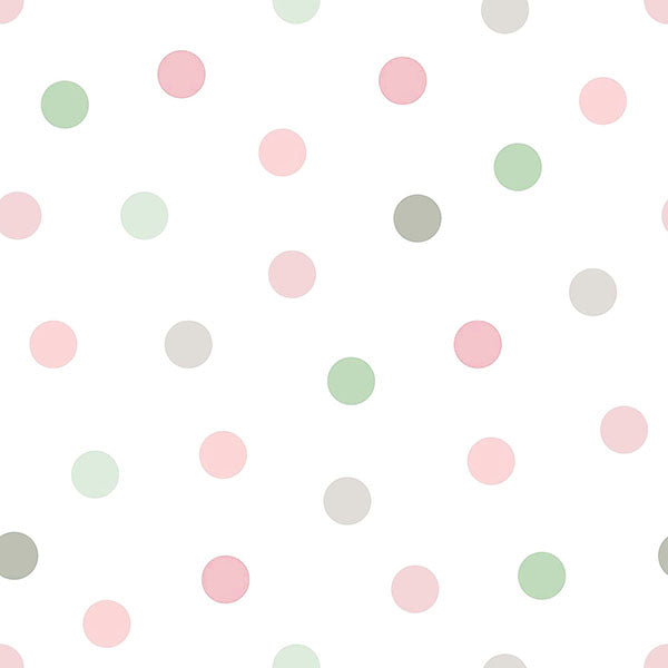 media image for Jubilee Pink Dots Wallpaper from the Fable Collection by Brewster 254