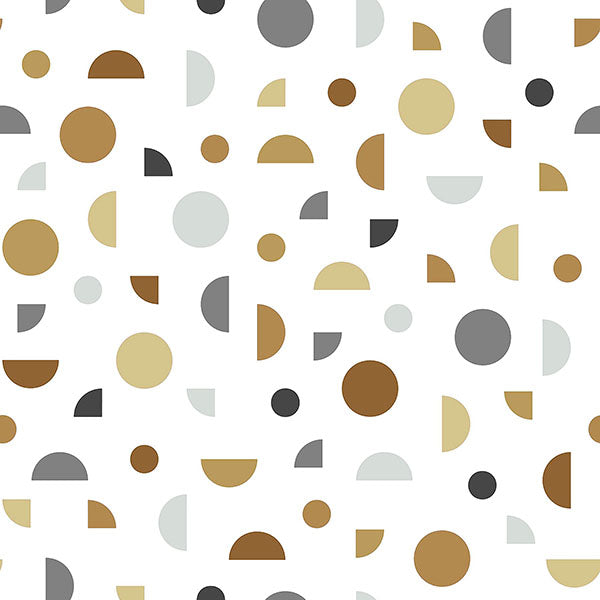 media image for Marilee Neutral Circles Wallpaper from the Fable Collection by Brewster 257