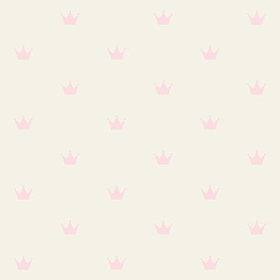 product image for Bea Light Pink Crowns Wallpaper from the Fable Collection by Brewster 88