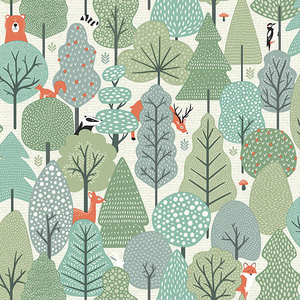 media image for sample quillen green forest wallpaper from the fable collection by brewster 1 260