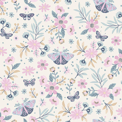 product image of Zev Pink Butterfly Wallpaper from the Fable Collection by Brewster 597