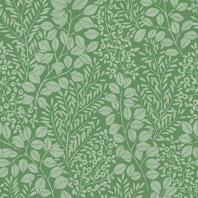 product image of Elin Green Berry Botanical Wallpaper from Hannah Collection by Brewster 567