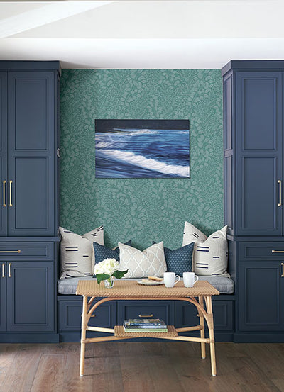 product image for Elin Sky Blue Berry Botanical Wallpaper from Hannah Collection by Brewster 64