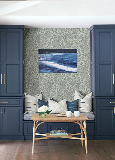 product image for Elin Charcoal Berry Botanical Wallpaper from Hannah Collection by Brewster 94