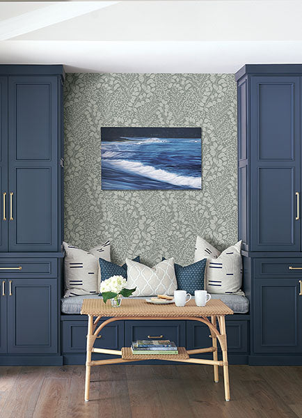 media image for Elin Charcoal Berry Botanical Wallpaper from Hannah Collection by Brewster 27