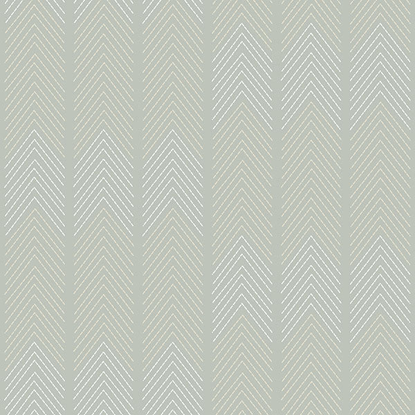 media image for Nyle Light Grey Chevron Stripes Wallpaper from Hannah Collection by Brewster 226