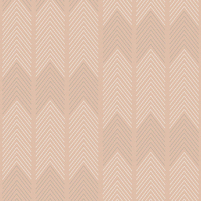 product image for Nyle Blush Chevron Stripes Wallpaper from Hannah Collection by Brewster 98