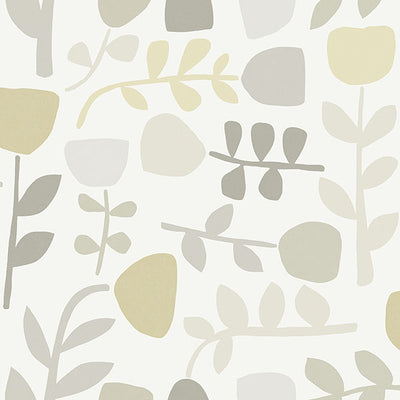 product image of Juni Neutral Abstract Tulips Wallpaper from Hannah Collection by Brewster 566