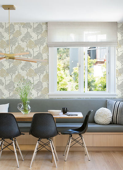 product image for Lykke Neutral Textured Tree Wallpaper from Hannah Collection by Brewster 15