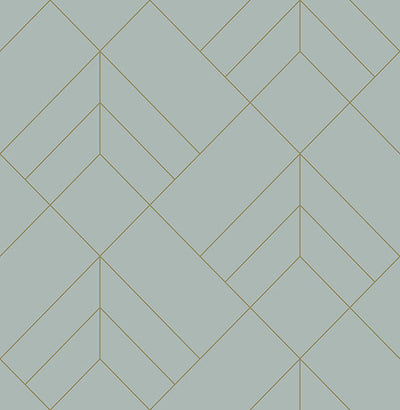 product image for Sander Light Blue Geometric Wallpaper from Hannah Collection by Brewster 12