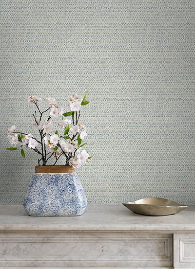 product image for Balantine Light Blue Weave Wallpaper 31